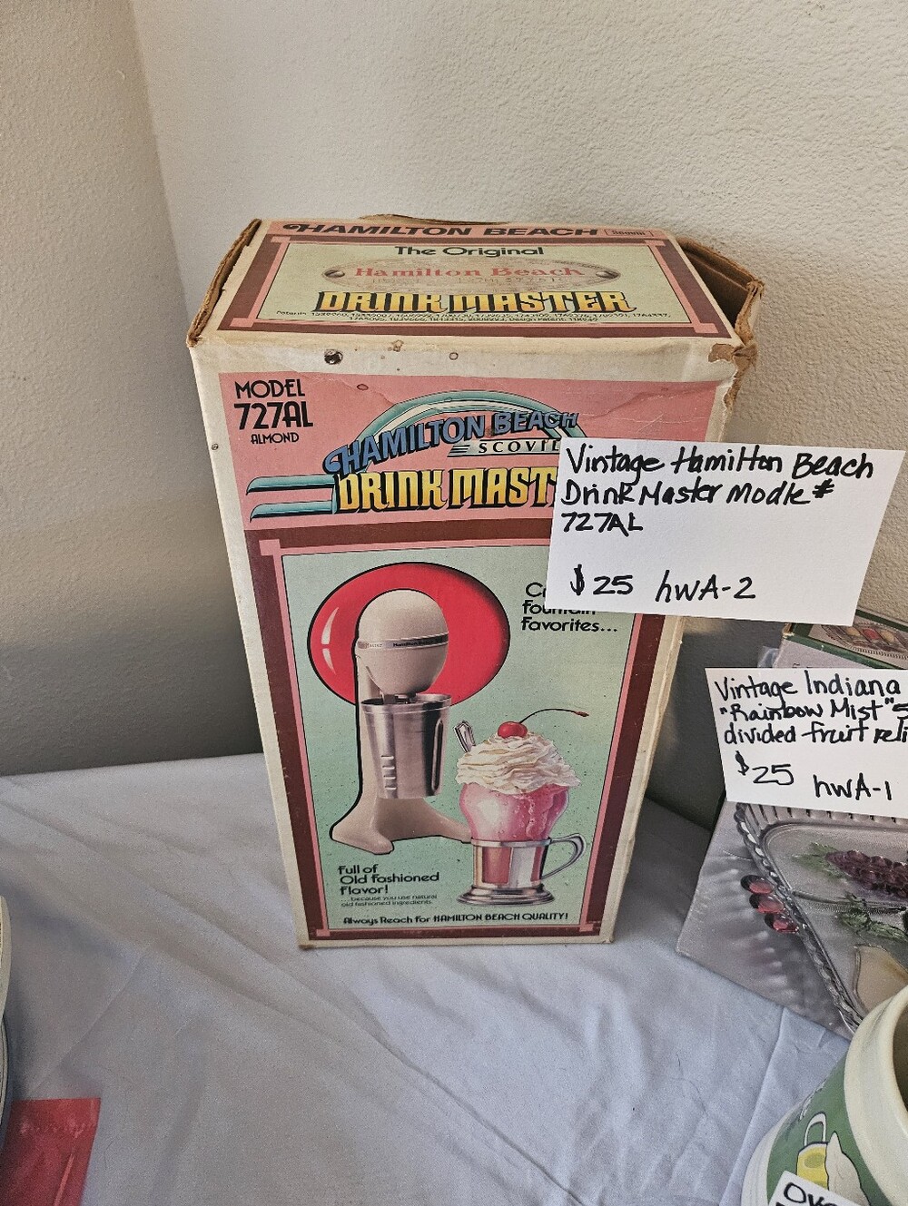 Hamilton Beach Almond Retro DrinkMaster Boxed Mixer
